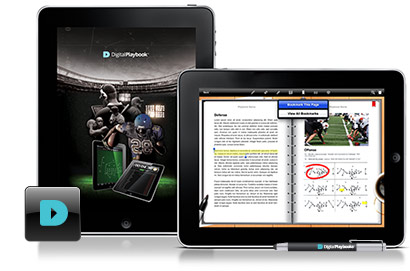 Digital Playbook App screen and ipad tablet photo