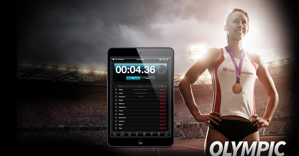 Screenshot image of the Olympic Athlete iPad App