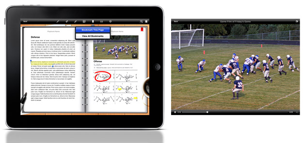 Screenshot of Digital Playbook Video on iPad