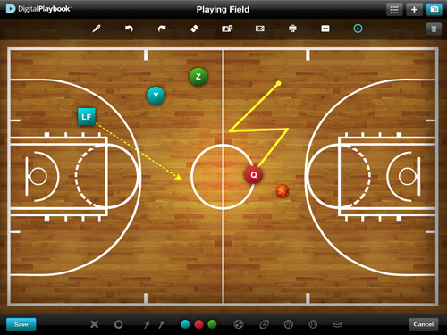 Digital Playbooks Basketball App